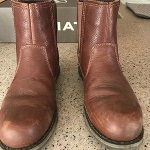 Ladies Freedom Pull On Steel Toe Work Boot Sz 10